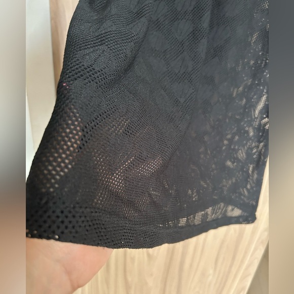 Wearabouts Dress Swimsuit Beach Cover-Up Black Lace Mesh Design Medium Shear - Picture 2 of 4